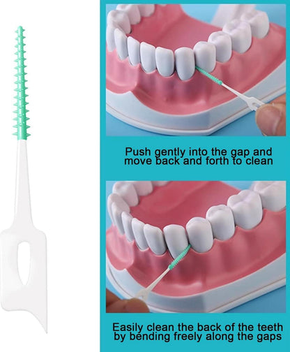100er Pack Interdentalbürsten Zahnzwischenraumbürsten Zahnpflege