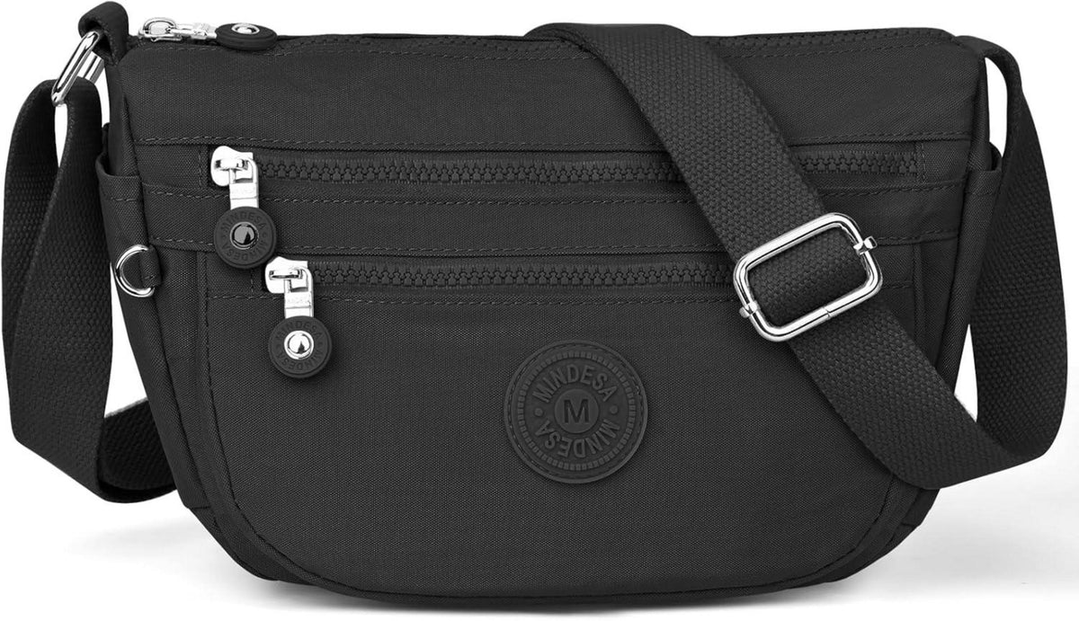 Umhängetasche Damen Klein Wasserdicht Nylon Crossbody Bag Casual