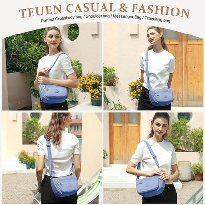 TEUEN Umhängetasche Damen Klein Wasserdicht Nylon Crossbody