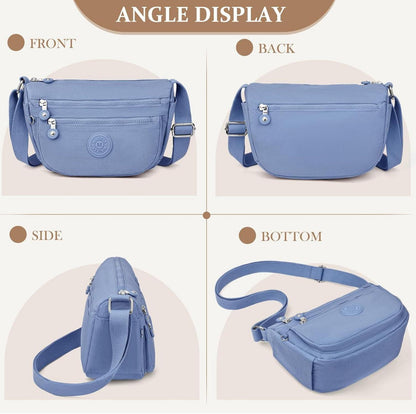 TEUEN Umhängetasche Damen Klein Nylon Crossbody Bag Schultertasche Reisen