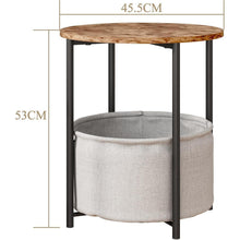 Runder Couchtisch mit Stauraum für Wohnzimmer & Schlafzimmer