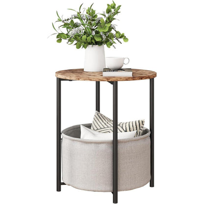 Runder Couchtisch mit Stauraum für Wohnzimmer & Schlafzimmer