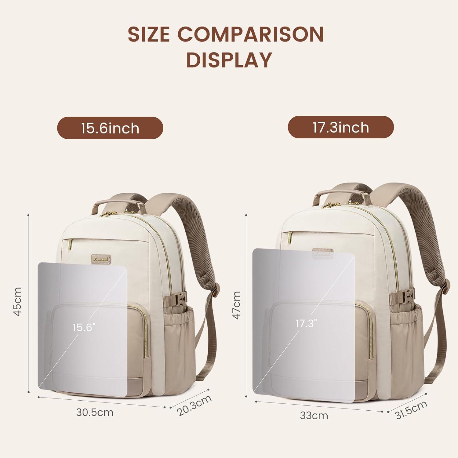 17.3 zoll Laptop Rucksack Damen Elegant Uni Reise Tagesrucksack