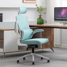 Ergonomischer Drehstuhl mit Schaukelfunktion & Lordosenstütze, grün