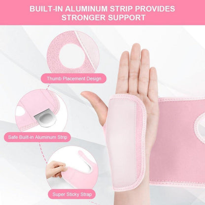 Handgelenkbandage mit Aluminiumstab für Schmerzlinderung und Stabilisierung (Links)