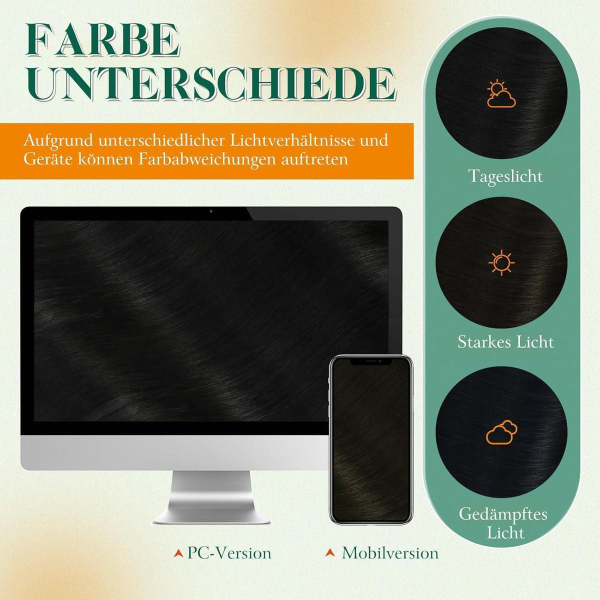 Echthaar Tape-in Extensions Schwarz 50cm - Glatt & Wiederverwendbar