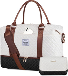 Reisetasche Damen Sporttasche Handgepäck mit Schuhfach Strand