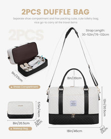 Große Damen Reisetasche mit Laptopfach und Schuhfach