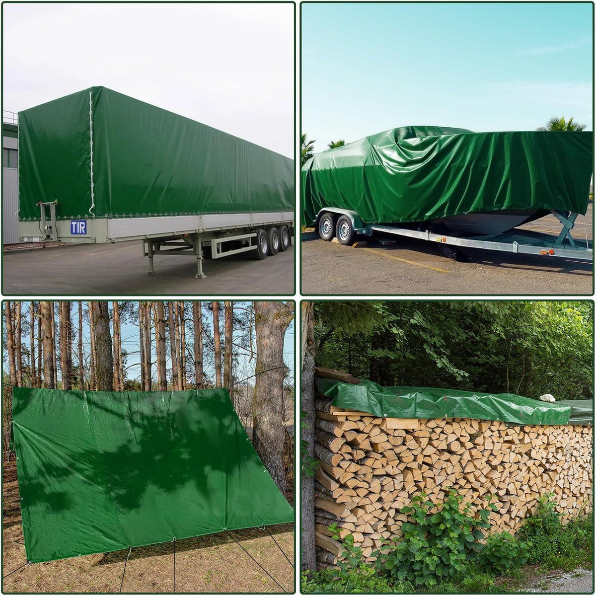 LKW Abdeckplane 4x4m | Premium PVC Plane mit Ösen – Wasserdicht & Reißfest