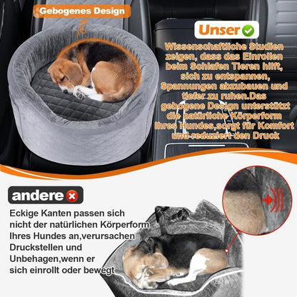 Hundeautositz Booster Schwarz – Komfortabler Reisebegleiter für kleine Hunde