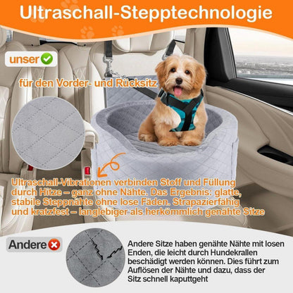 Hundeautositz Booster Schwarz – Komfortabler Reisebegleiter für kleine Hunde