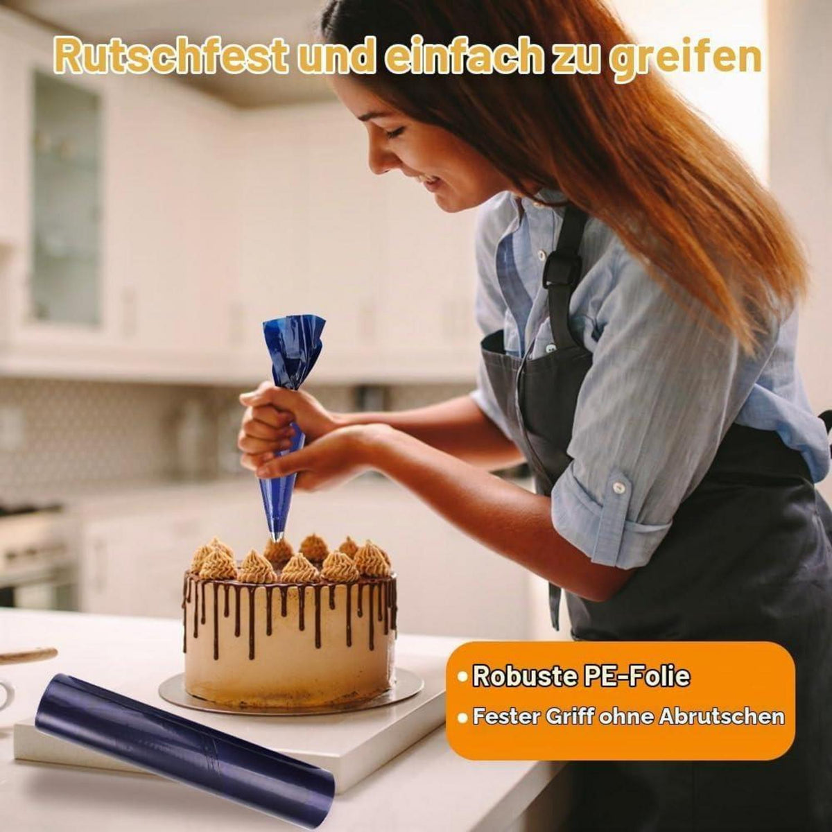 30x Einweg Spritzbeutel Set – 52cm Groß & Reißfest