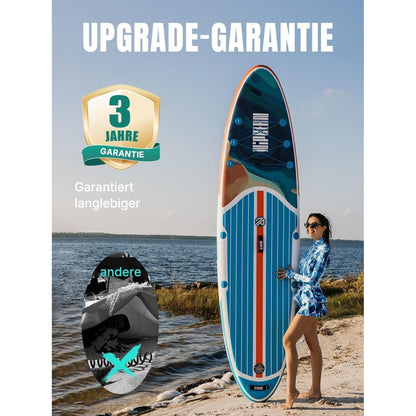 Aufblasbares Stand Up Paddle Board für 2 Personen mit Sitz und Zubehör