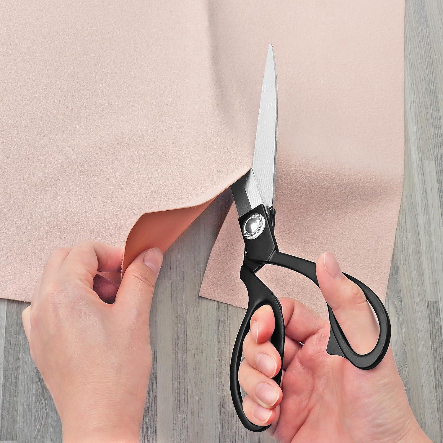 Nähschere Profi Edelstahl Schneiderschere Stoff Leder Schneider 26 cm