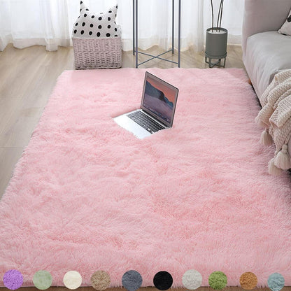 Flauschiger Rosa Teppich 60x120cm - Wohnzimmer & Schlafzimmer
