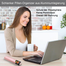 Tablettenbox 7 Tage Metall Medikamenten Organizer Pillendose