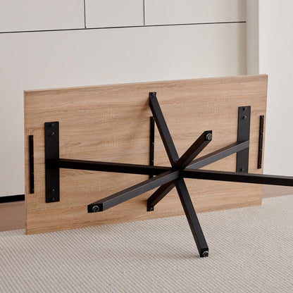 Moderner Esstisch 140x78cm – Nordischer Stil mit Eiche Dekor