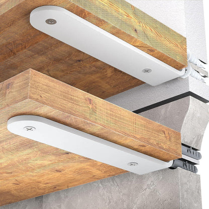 Regalhalterung Schwerlast 30cm Tragkraft 70kg Weiß 2 Stück