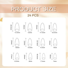 Leopard French Press On Nägel 24 Stück Full Cover Glänzende