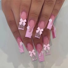 24 Stk Sargnagel Weiße French Tip Falsche Nägel Glitzer Klebe Nails