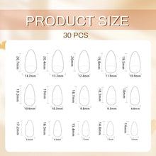 30Pcs Weinrot Press On Nails Kurz Oval Dicke Akryl Press Ons