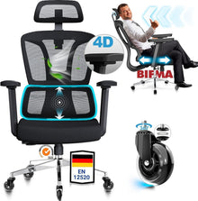Bürostuhl 200 KG 4D Armlehnen Sitztiefe Neigung Adaptive Rückenlehne