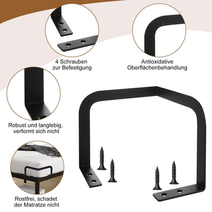 Matratzenverbinder Set 4er-Pack – Stabilisatoren für Bett & Matratze
