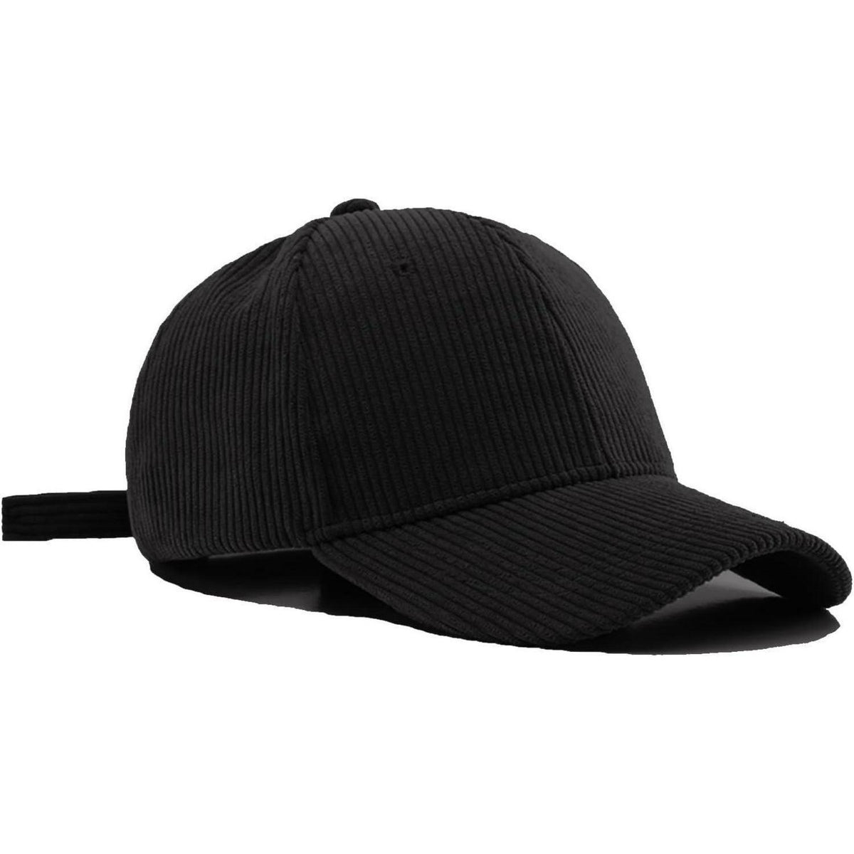 Winter Baseball Cap Herren Damen Cord Verstellbar Warm Schwarz