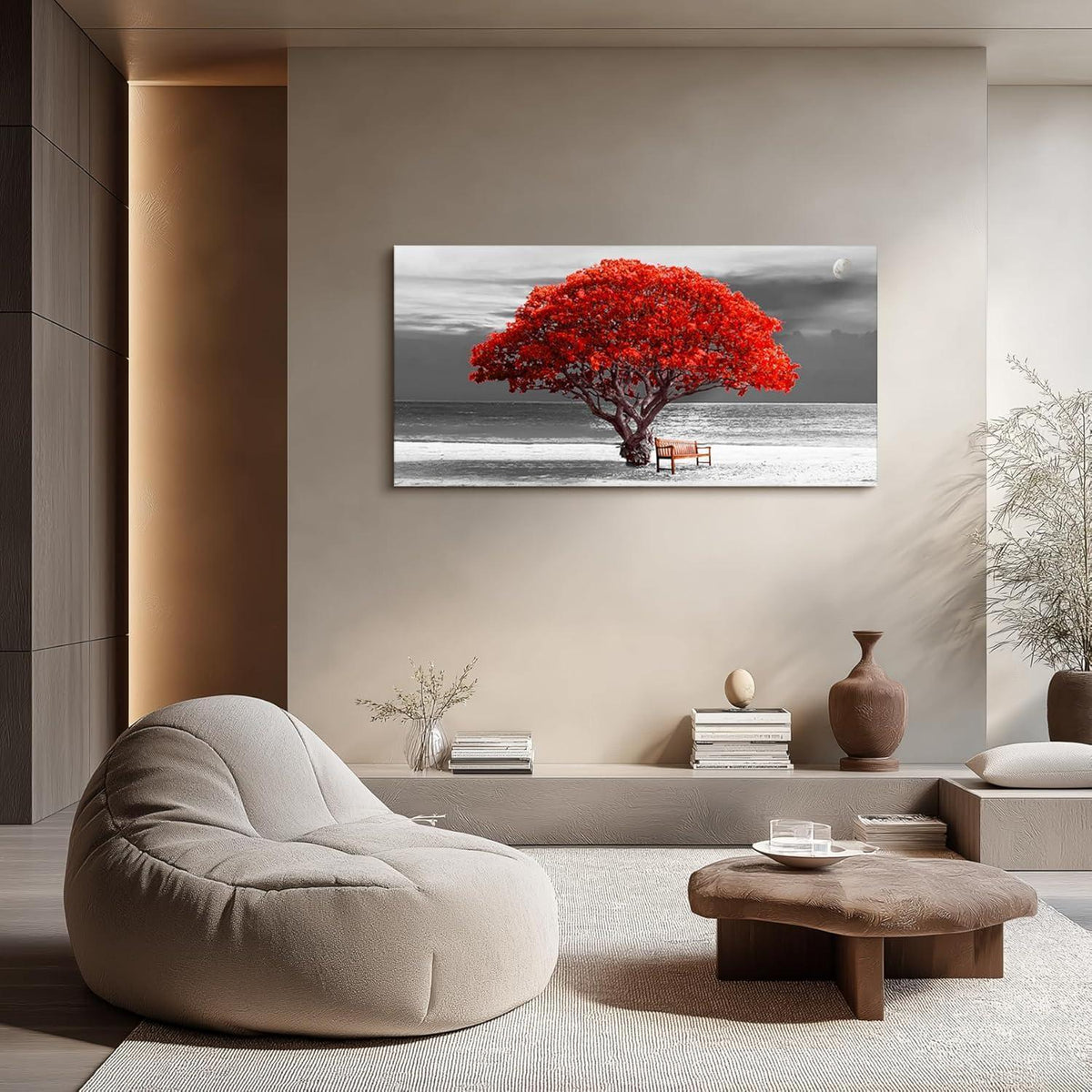 Leinwandbild Baum des Lebens XXL – Modernes Wandbild 59x119 cm