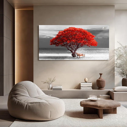 XXL Leinwandbild Baum des Lebens 73x146 cm, Modernes Wandbild