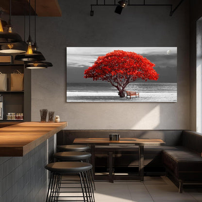 XXL Leinwandbild Baum des Lebens 73x146 cm, Modernes Wandbild