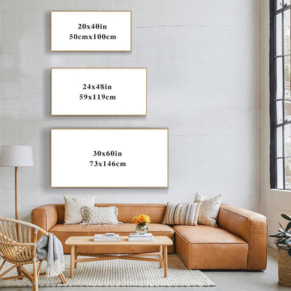 Nordlicht Leinwandbild XXL – 73x146 cm, Schlafzimmer Deko