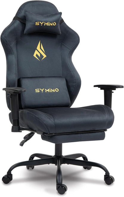 Ergonomischer Gaming Stuhl Wildlederimitat 360° drehbar