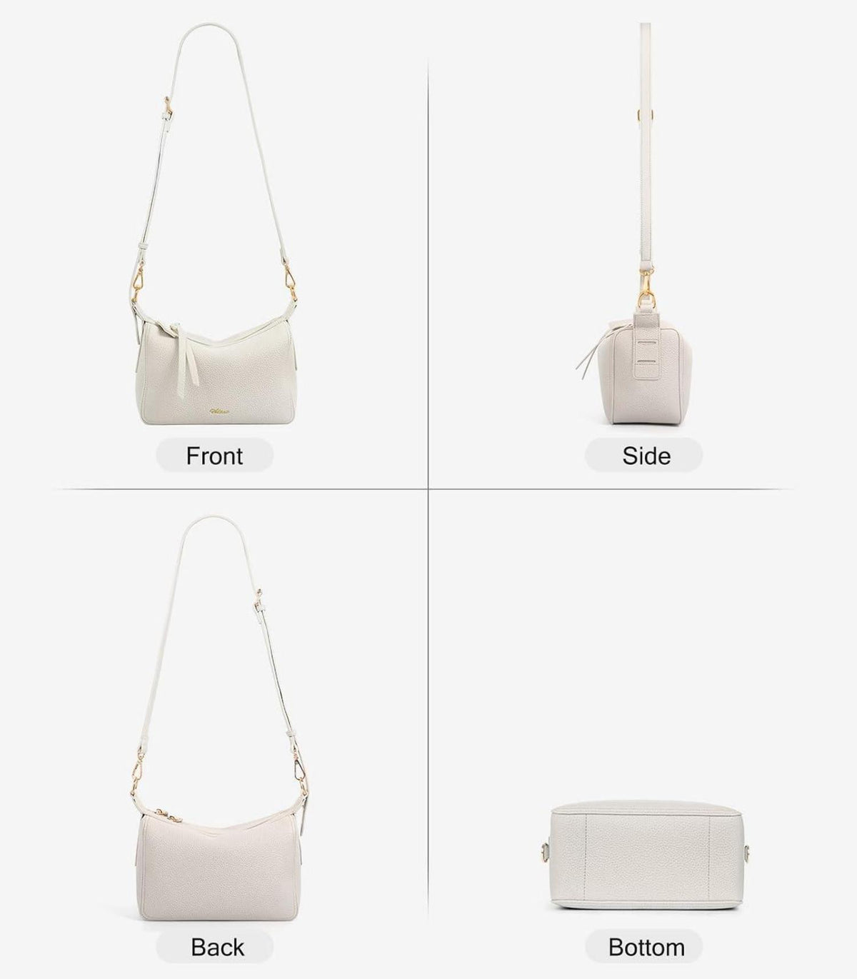 Damen Umhängetasche Leder Crossbody Handtasche Schultertasche Hohe