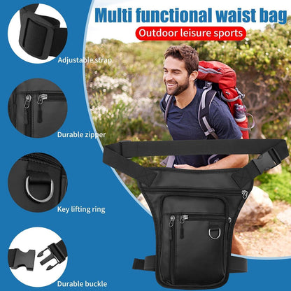 Oberschenkeltasche Hüfttasche wasserdicht Outdoor Schwarz