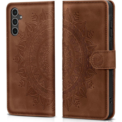 Samsung Galaxy S24 FE Klapphülle Dunkelorange mit Kartenfach & Standfunktion