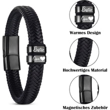 Armband "Bester Opa" - Geschenk für Papa/Ehemann in Lederoptik