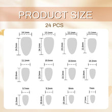 24 Stk 3D Handgemachte Mandel Charms Nägel - Schmetterling
