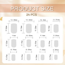 24er Set Schwarze Leopard Quadratische Press on Nägel