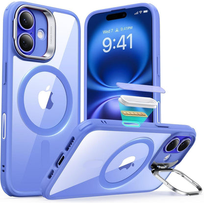 iPhone 16 Hülle mit MagSafe und integriertem Ständer, Blau
