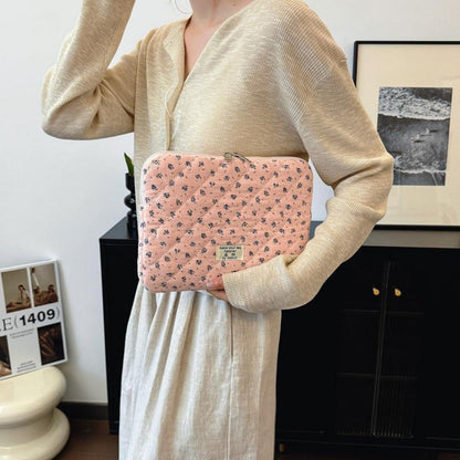 Puffy Laptop Hülle 11-15 Zoll, Süße Laptoptasche für MacBook & mehr, Rosa
