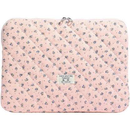 Puffy Laptoptasche für 11-15 Zoll Laptops, Rosa 13 Zoll