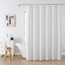 Waffel Duschvorhang wasserdicht 182x198cm - Weiß