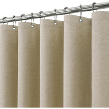 Leinen Duschvorhang wasserdicht, Taupe, 182x198cm