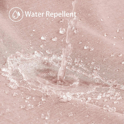 Leinen Duschvorhang Rosa | Wasserdicht & Schwerer Badewannenvorhang 122x182cm