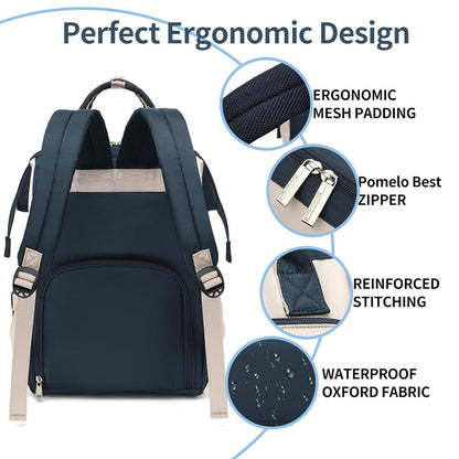 Baby Wickelrucksack mit wasserdichter Wickelunterlage & großer