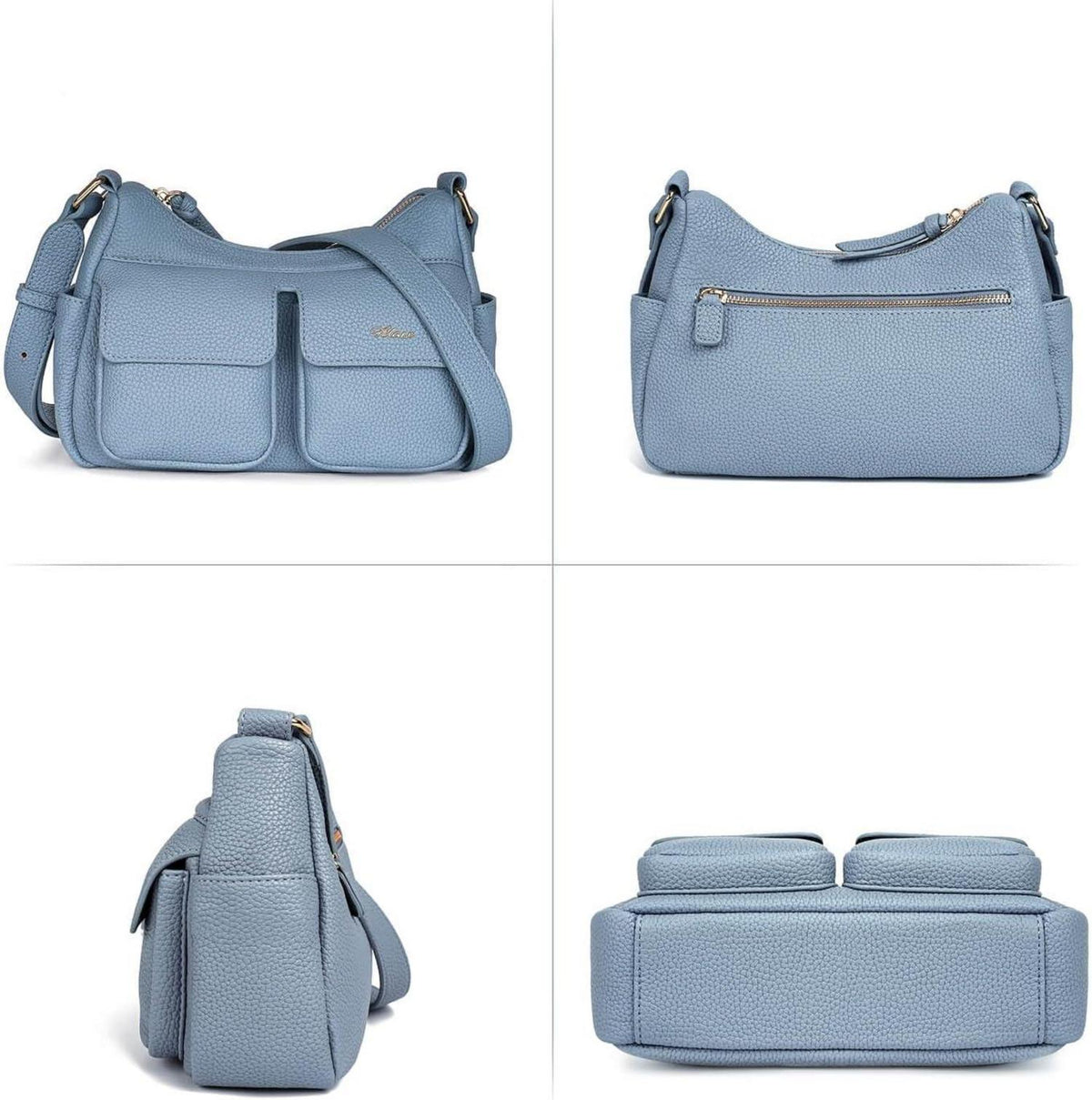 Umhängetasche Damen Leder Crossbody Bag Handtasche Schultertasche met