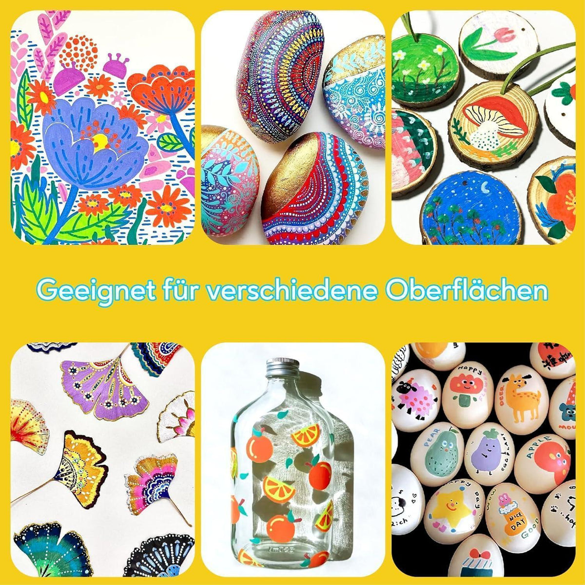 Acryl Marker Set 48 Farben – Dual Tip für Kunst & DIY