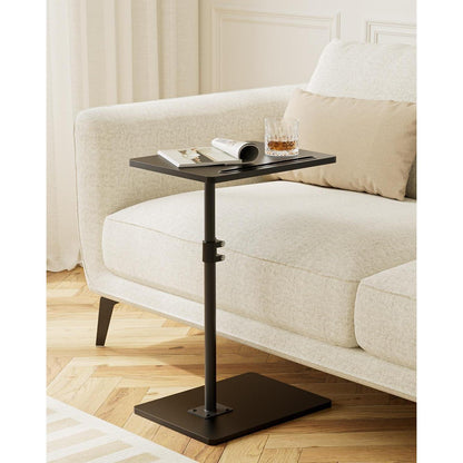 Beistelltisch C-Form Höhenverstellbar Holz Couchtisch