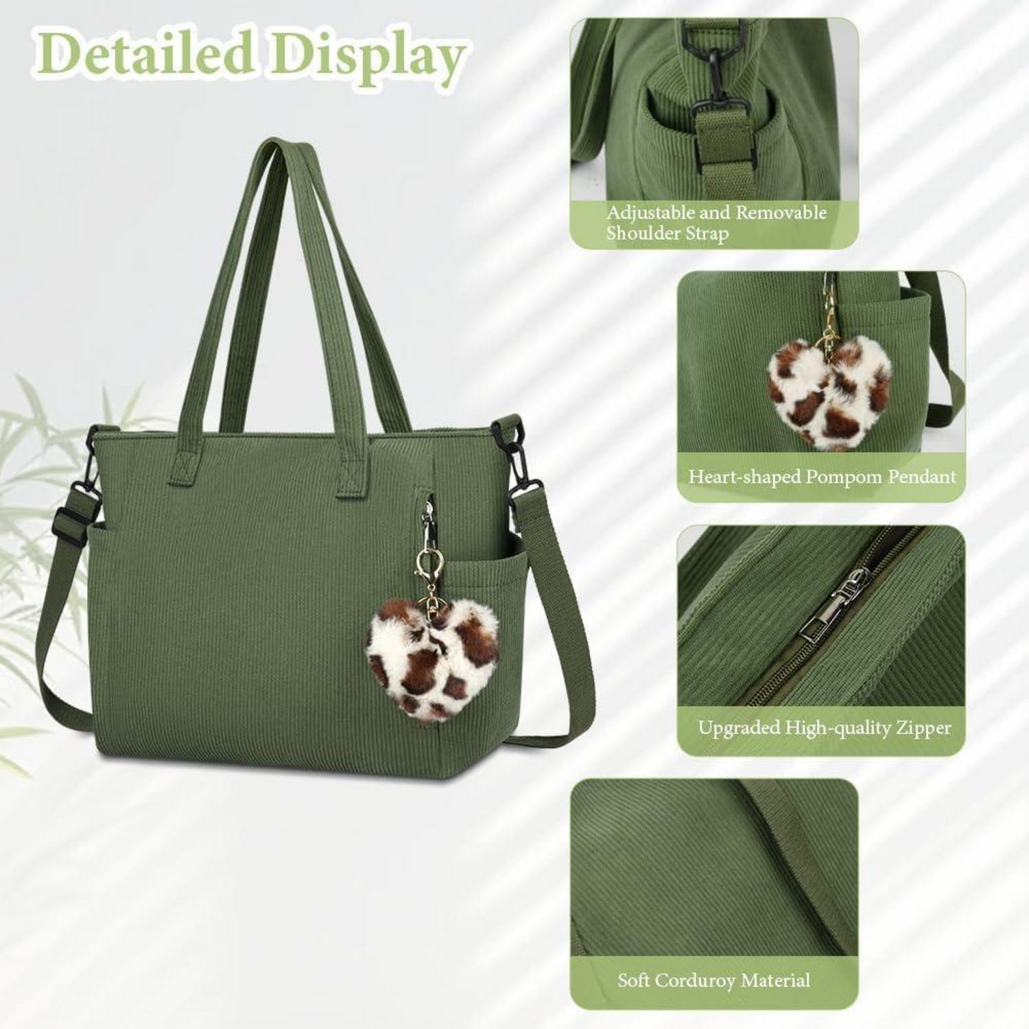 Kord Handtasche Damen Groß Umhängetasche Tote Bag Beuteltasche